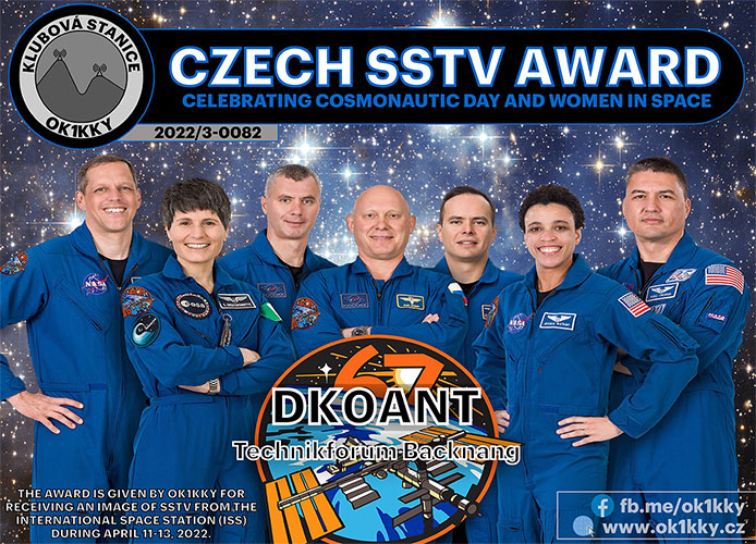 Czech SSTV Award Diplom
