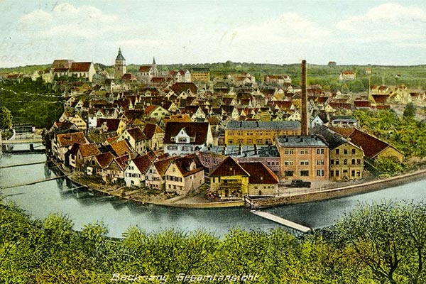 Backnang Postkarte 1910