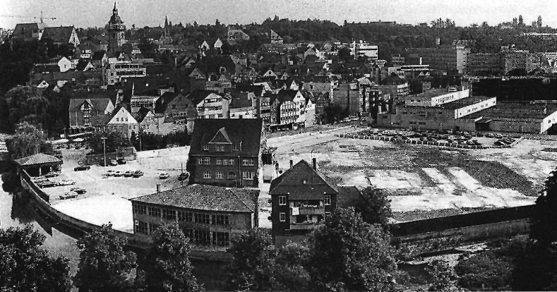 Der Biegel nach dem fast völligen Abbruch der Bauten der ehemaligen Lederfabrik Kaess