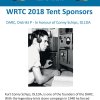 2018-12-12 Die Geschichte der Funktechnik - Béatrice Hébert überreicht Kurt Schips eine Widmung im Rahmen des WRTC 2018 Tent Sponsorings